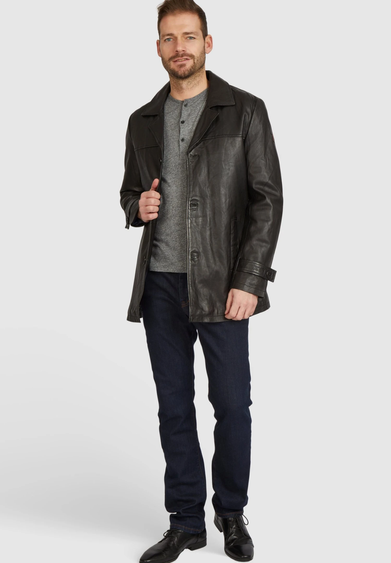 Bugatti Paolo - Halflange Jas - Schwarz 4 Bugatti Paolo - Halflange Jas - Schwarz - Afbeelding 2