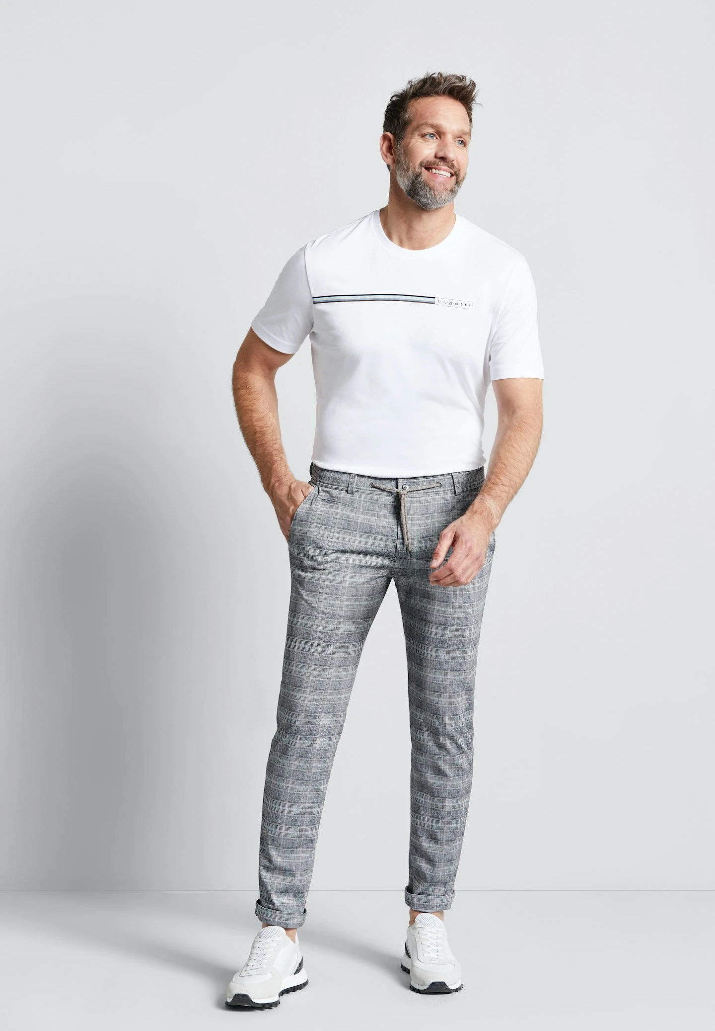 Bugatti Broek - Grau 4 Bugatti Broek - Grau - Afbeelding 2