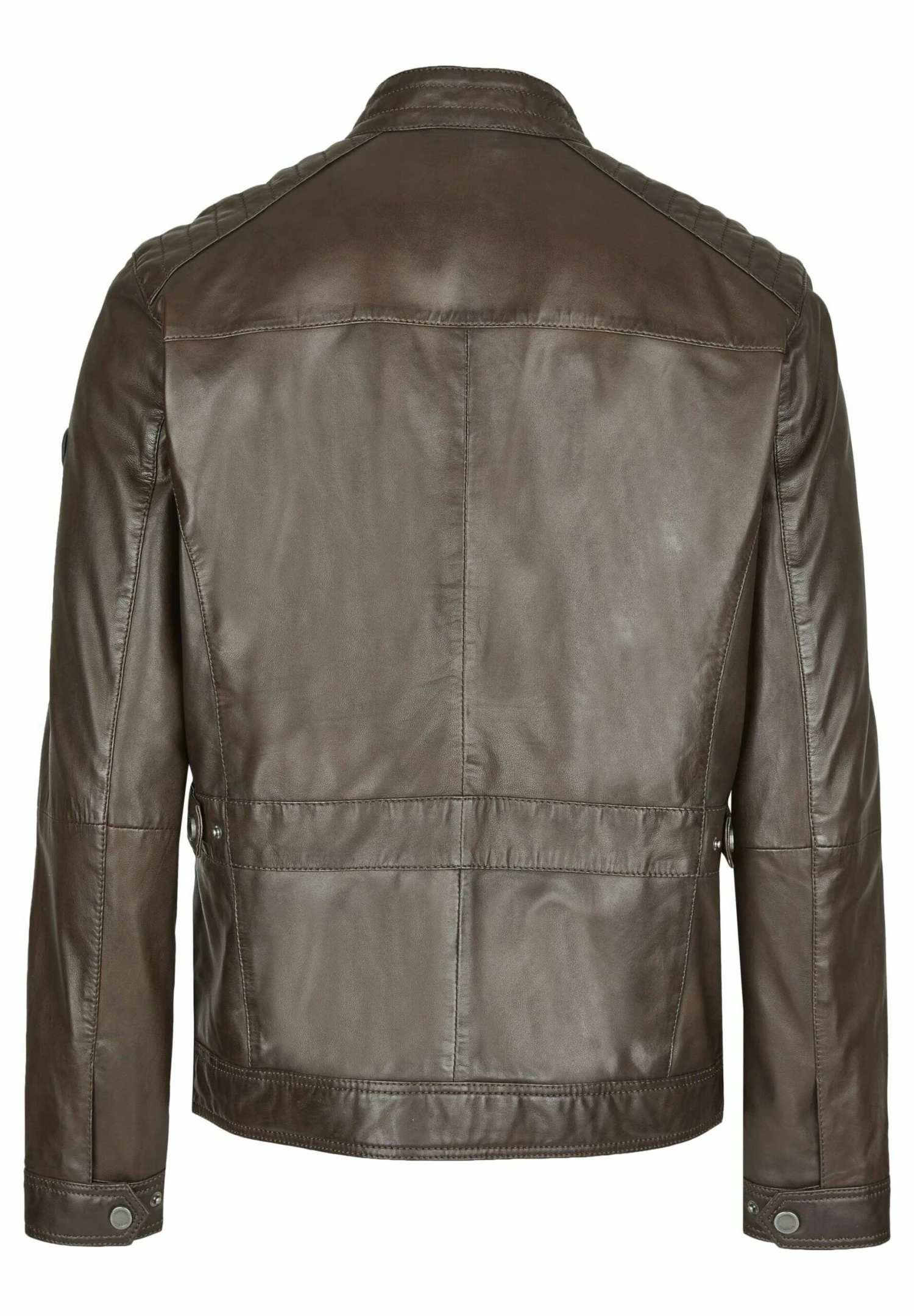 Bugatti Mit Riegeln Und Stehkragen - Leren Jas - Dunkelbraun 8 Bugatti Mit Riegeln Und Stehkragen - Leren Jas - Dunkelbraun - Afbeelding 6