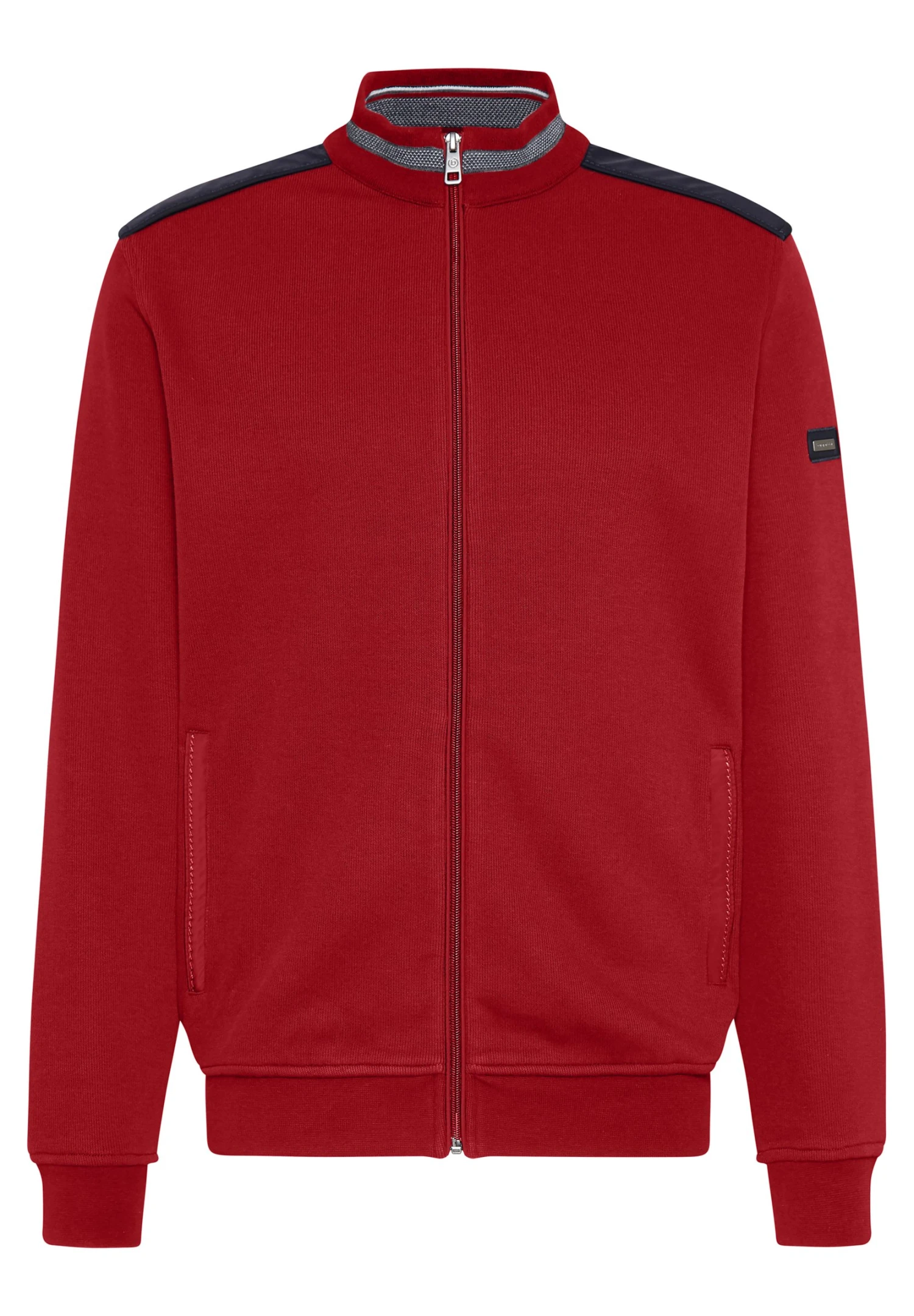 Bugatti Regular Fit - Sweater Met Rits - Rot 7 Bugatti Regular Fit - Sweater Met Rits - Rot - Afbeelding 5