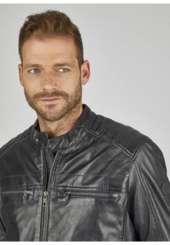 Bugatti Mit Stehkragen Und Druckknopfriegel - Leren Jas - Dunkelblau 11 Bugatti Mit Stehkragen Und Druckknopfriegel - Leren Jas - Dunkelblau -Bugatti Winkel d023aadd82ea41719c8c48ddbe6483f1