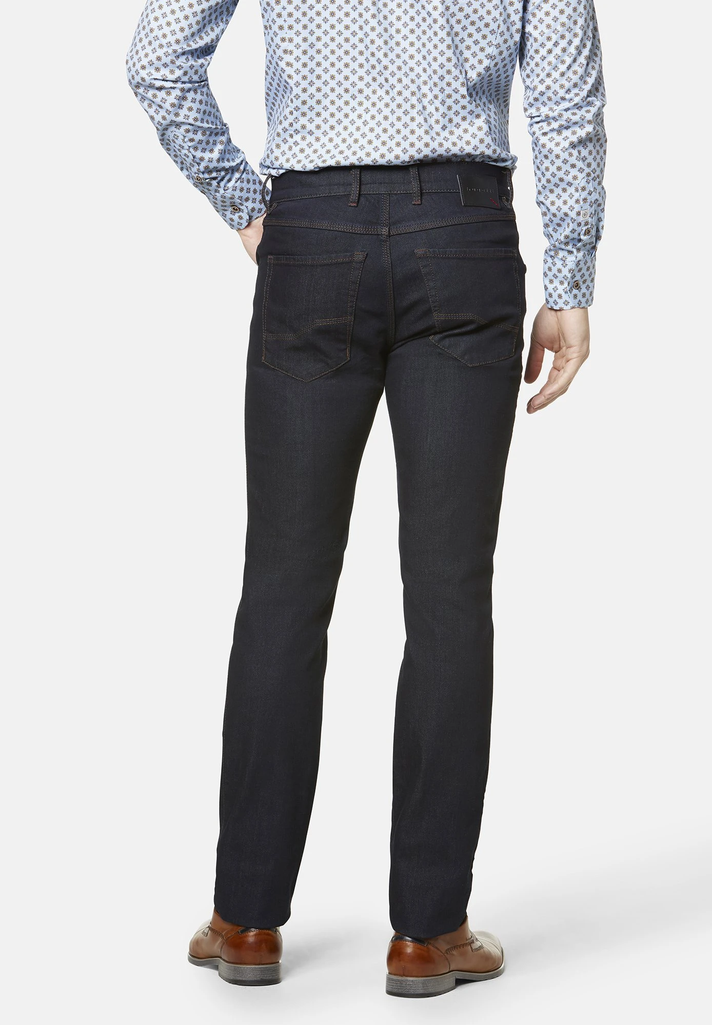 Bugatti Straight Leg Jeans - Blau Raw Denim 4 Bugatti Straight Leg Jeans - Blau Raw Denim - Afbeelding 2