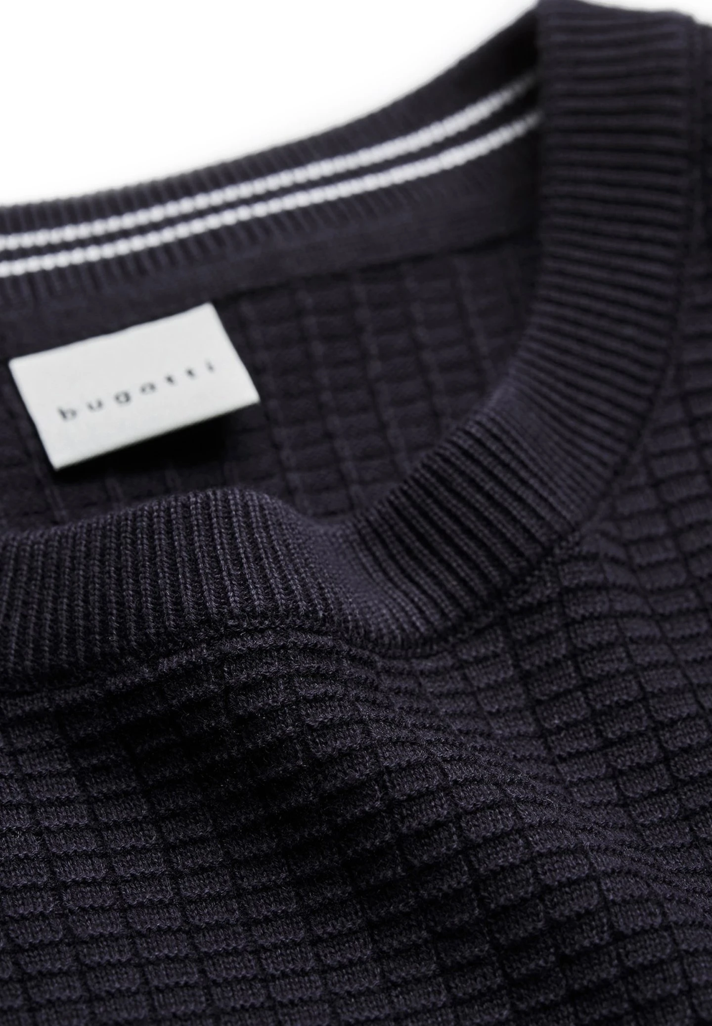 Bugatti Cotton - Trui - Marine 7 Bugatti Cotton - Trui - Marine - Afbeelding 5