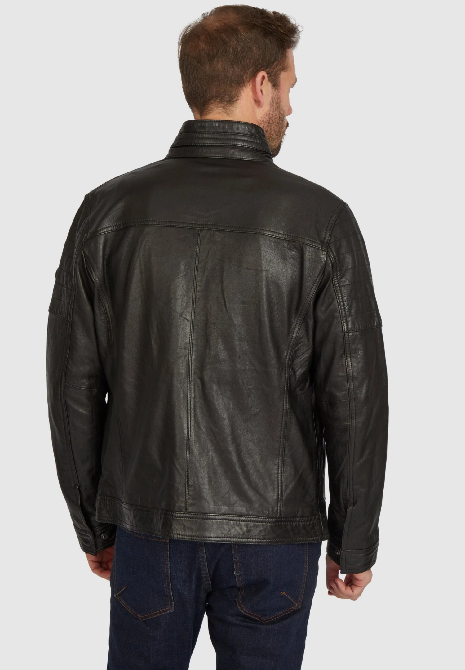 Bugatti Giorgio - Leren Jas - Schwarz 5 Bugatti Giorgio - Leren Jas - Schwarz - Afbeelding 3