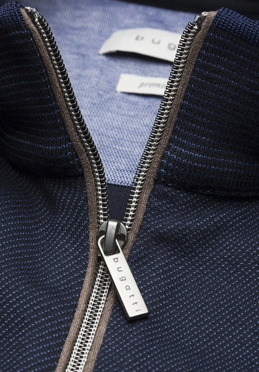 Bugatti Kla - Sweater Met Rits - Blue 4 Bugatti Kla - Sweater Met Rits - Blue - Afbeelding 2