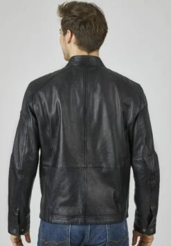 Bugatti Leather Jacket With Stand Up Collar - Leren Jas - Dunkelblau 10 Bugatti Leather Jacket With Stand Up Collar - Leren Jas - Dunkelblau -Bugatti Winkel e415b6950c2a4248a61dbf1f05c063bf