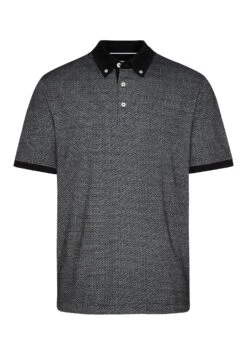 Bugatti Mit Button-Down-Kragen - Poloshirt - Schwarz -Bugatti Winkel ed99d54acfe4415d9d1525aa9b503fda