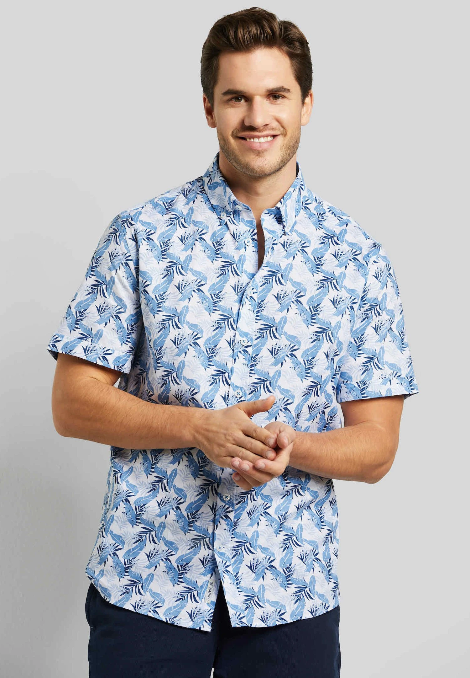 Bugatti Kurzarm - Overhemd - Blau 3 Bugatti Kurzarm - Overhemd - Blau