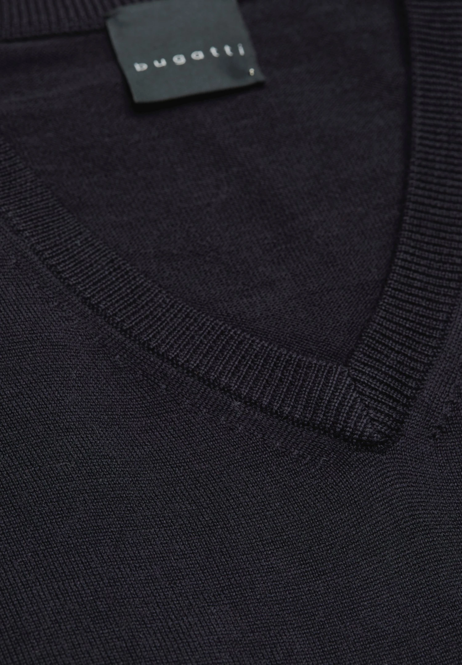 Bugatti Merino Wool - Trui - Marine 7 Bugatti Merino Wool - Trui - Marine - Afbeelding 5