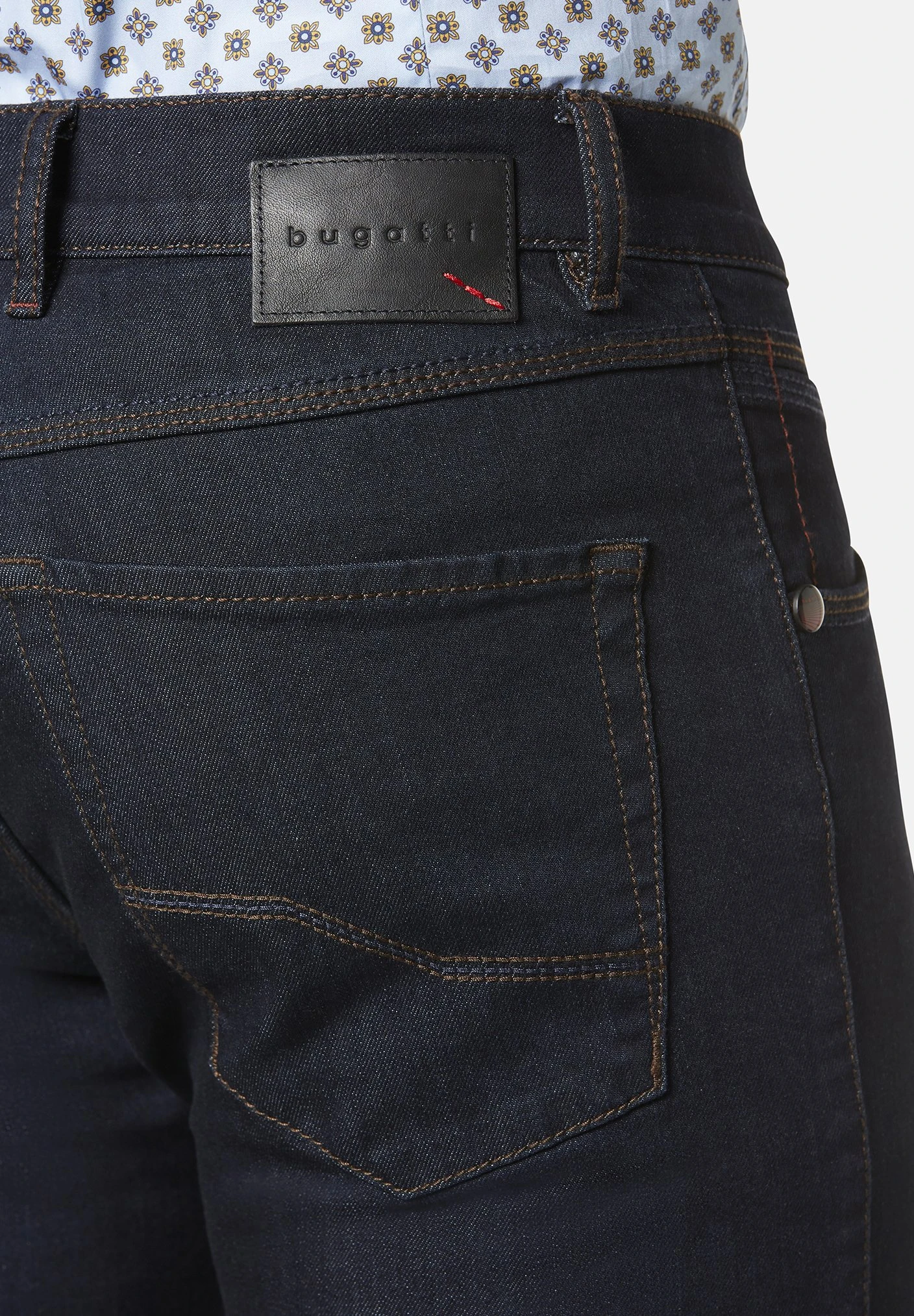 Bugatti Straight Leg Jeans - Blau Raw Denim 5 Bugatti Straight Leg Jeans - Blau Raw Denim - Afbeelding 3