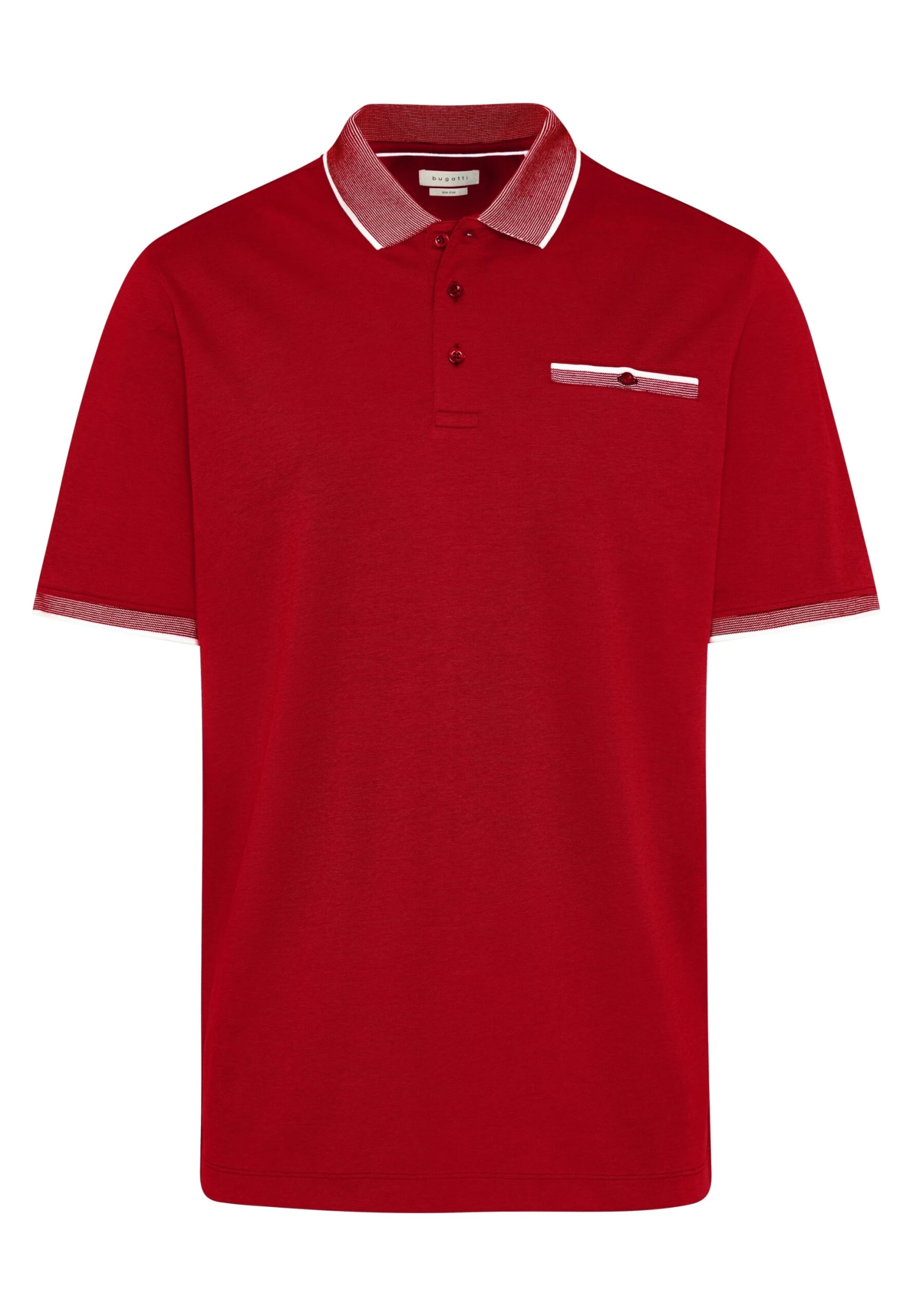 Bugatti 1/2 Arm - Poloshirt - Rot 3 Bugatti 1/2 Arm - Poloshirt - Rot