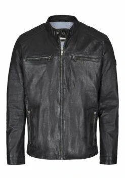 Bugatti Mit Druckknopfrieglen - Leren Jas - Schwarz 11 Bugatti Mit Druckknopfrieglen - Leren Jas - Schwarz -Bugatti Winkel f6a210d8680948ddb3a43ad6ea014cef