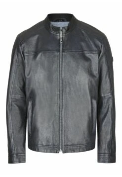 Bugatti Leather Jacket With Stand Up Collar - Leren Jas - Dunkelblau 12 Bugatti Leather Jacket With Stand Up Collar - Leren Jas - Dunkelblau -Bugatti Winkel fa0215dbd80542bfb09b3afd019ae4ad