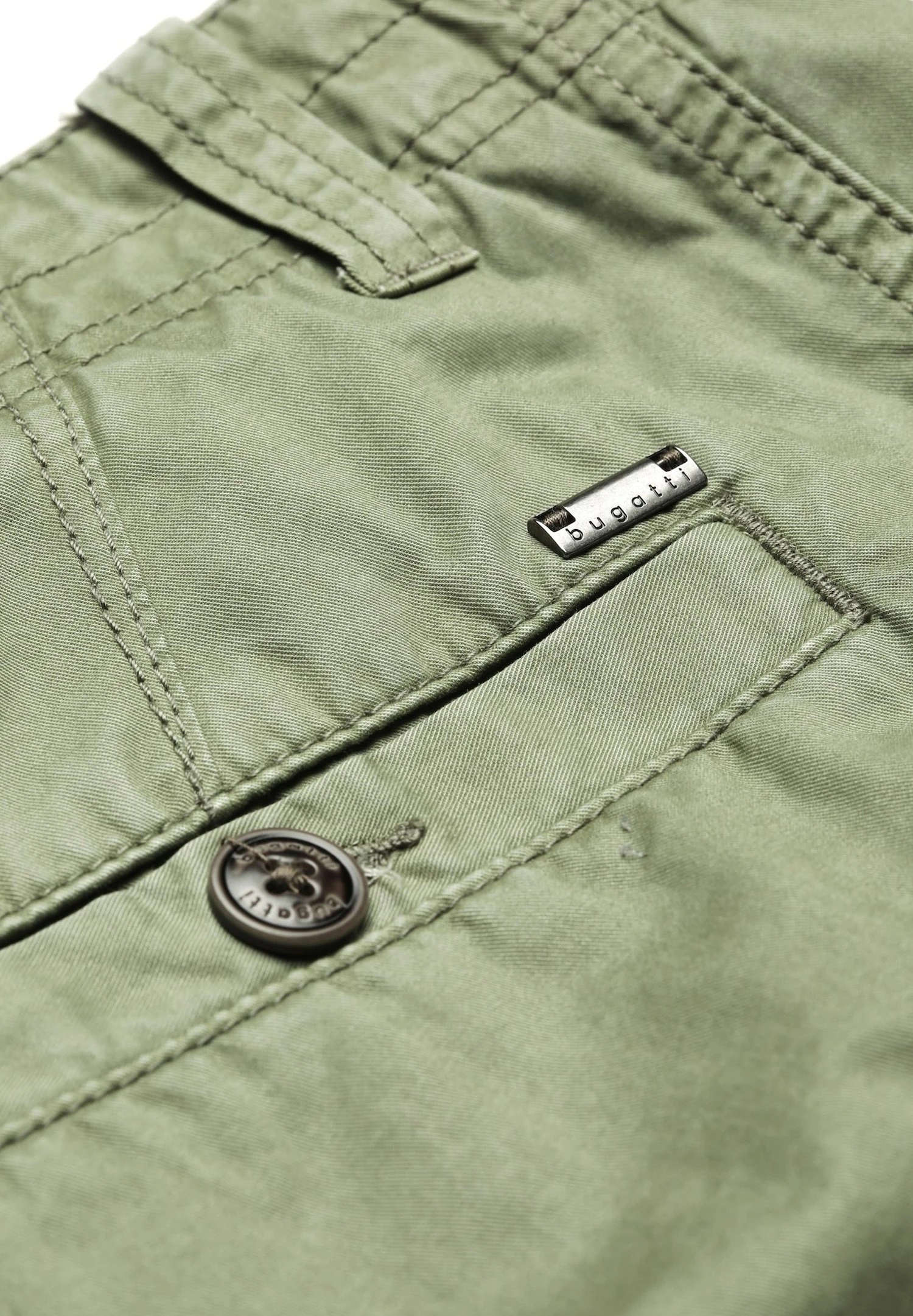 Bugatti Bermuda - Shorts - Moos 5 Bugatti Bermuda - Shorts - Moos - Afbeelding 3