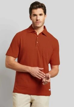 Bugatti Unifarbenes - Poloshirt - Rost