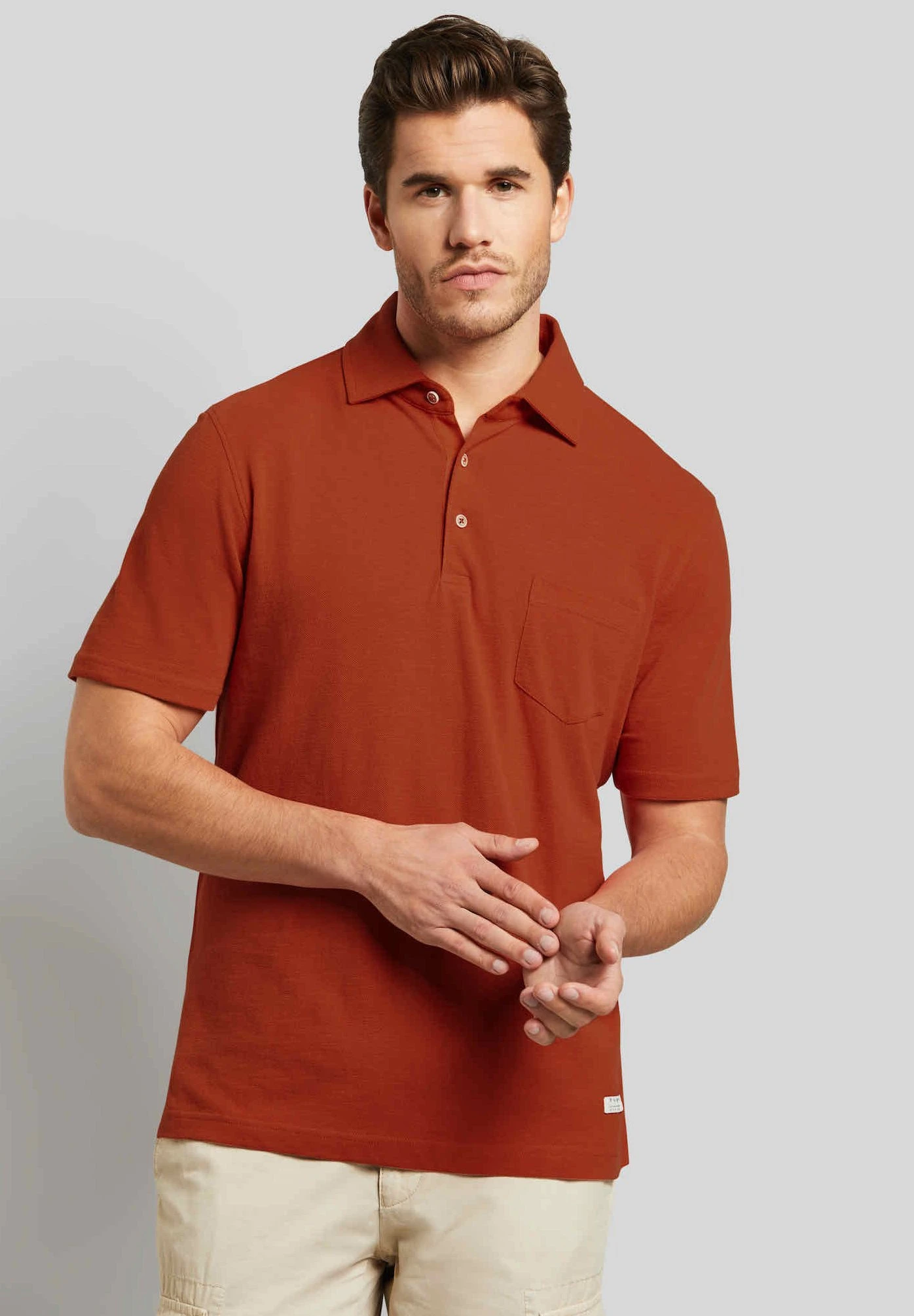 Bugatti Unifarbenes - Poloshirt - Rost 3 Bugatti Unifarbenes - Poloshirt - Rost