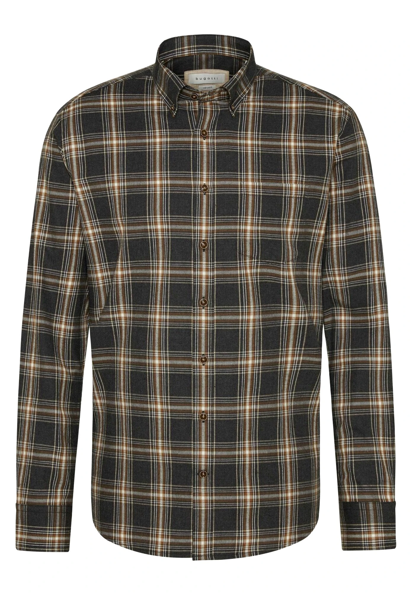 Bugatti Langarm - Overhemd - Anthrazit 7 Bugatti Langarm - Overhemd - Anthrazit - Afbeelding 5