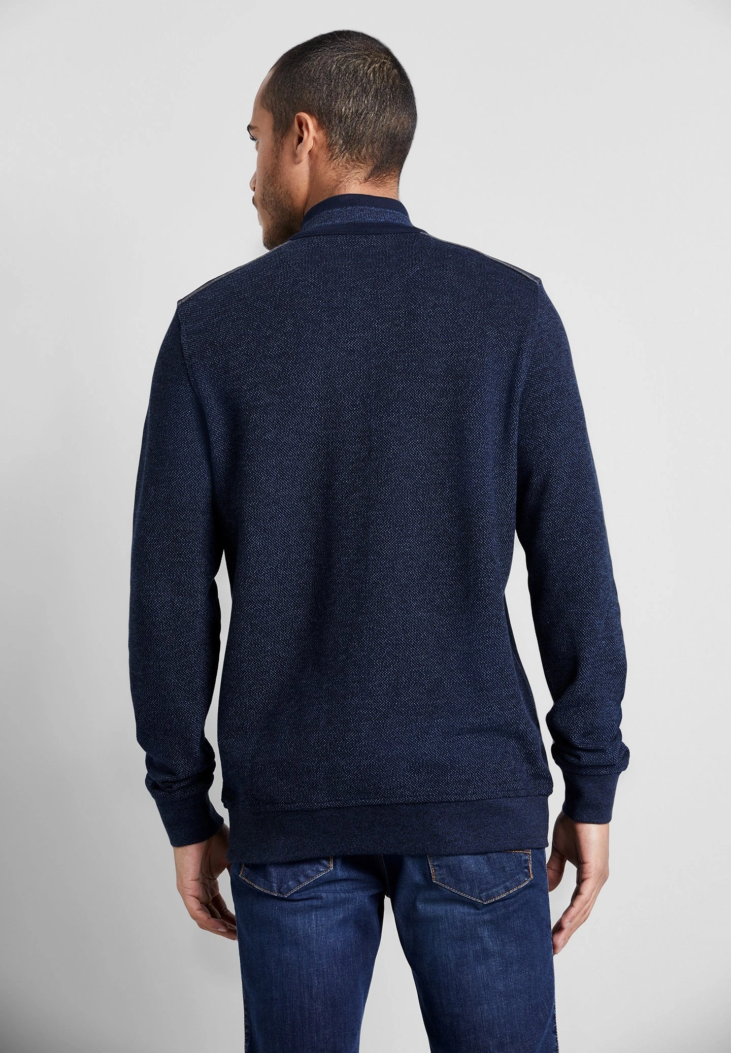 Bugatti Troyer- Sweater - Navy 5 Bugatti Troyer- Sweater - Navy - Afbeelding 3